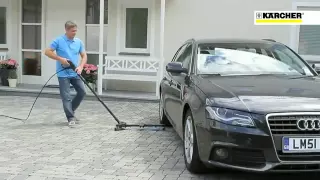 Kärcher Chassis Cleaner Demo (Demonstration cleaning under a car)