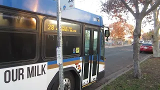 Short Ride On Fresno Area Express (FAX) 2011-2012 Gillig Low Floor BRT CNG 40' Foot #1109.
