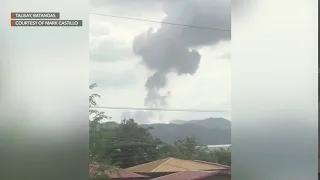 Taal Volcano spews ash