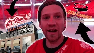 FIRST DETROIT RED WINGS GAME AT THE NEW LITTLE CAESARS ARENA! // Vlog 78