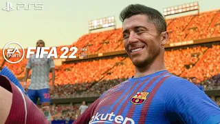 FIFA 22 PS5 | Barcelona Vs Manchester United Ft. Lewandowski, De Jong, Raphinha, | 4K Gameplay