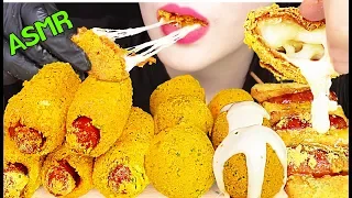 ASMR CHEESE BALLS, HOT DOG CORN DOG, SAUSAGE 뿌링 치즈볼, 뿌링 핫도그, 뿌링 소떡 먹방 EATING SOUNDS