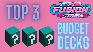 Top 3 Pokémon TCG Budget Decks from Fusion Strike!  Deoxys, Accelgor, and Dragapult budget decks!