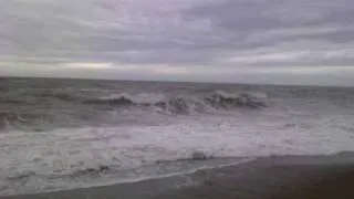 llandudno waves in north wales.