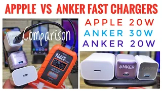 New Anker 30W Charger vs Apple 20W Fast Charger       I LOVE ANKER 511 Nano 3 Best for iPhone !!!!