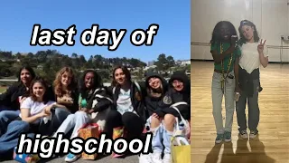 my last day of high school (grwm + vlog)