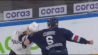 KHL Fight: Currie VS Telegin