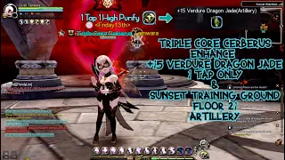 Dragon Nest SEA - Enhance +15 VDJ 1 Tap Only & Artillery Sunset Training Ground F21 Gameplay