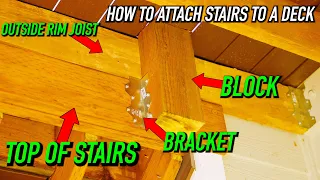 How To Attach Stairs To A Deck || Dr Decks