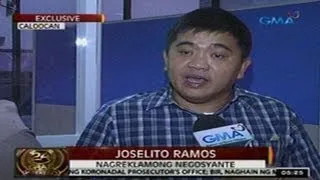 24 Oras: Negosyante, dumulog sa   NBI para ireklamo ang isang empleyado ng BIR na nangingikil umano