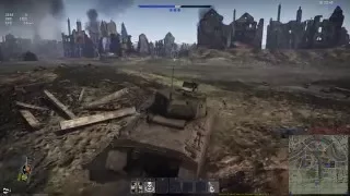 WarThunder бой на М4 Sherman в аркаде