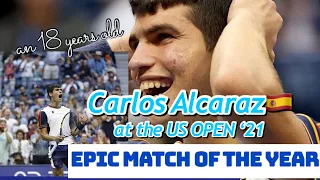 Carlos Alcaraz US OPEN EPIC Match of the YEAR