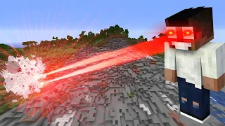 Minecraft, But My Eyes are Lasers || Minecraft Mods || Minecraft gameplay