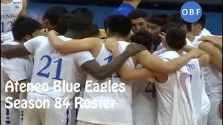 Ateneo Blue Eagles Complete Roster UAAP Season 84 Men's Basketball