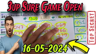 Final Live 3up Open 16-05-2024 | Thai Lottery Sure 3up Number