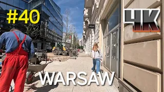 Warsaw Poland Walking Tour 4k // DOWNTOWN // MAY 8 , 2024   // GOPRO HERO 11 BLACK FOOTAGE