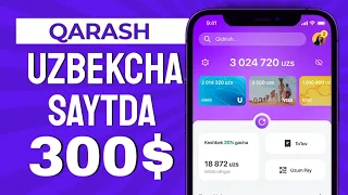 QARASH - UZBEKCHA SAYTDA HAFTASIGA 300$ ISHLASH | INTERNETDA PUL ISHLASH 2023🔥