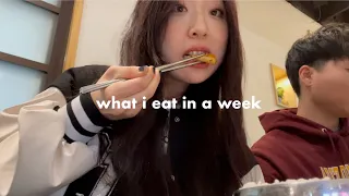 what i eat in a week *realistic (intuitive eating + lots of korean food) | CHEATDAY