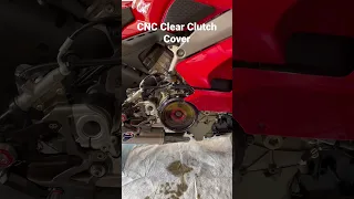 Ducati V4 CNC clear clutch cover