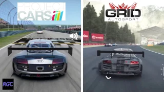 Project CARS vs GRID Autosport - Audi R8 LMS Ultra GT3 Graphics & Sound Comparison
