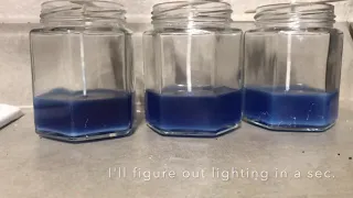 Candle Making | Time lapse wax cooling | DIY candles