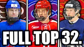 RANKING THE BEST PROSPECTS IN THE 2024 NHL DRAFT… (Top 32)