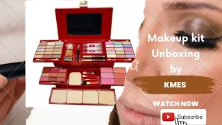 Unboxing Makeup kit Review By Kmes / Unboxing With Review Of Kmes Makeup