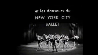 Balanchine presents a New York City Ballet.