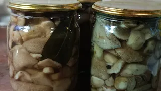 Мариновані гриби...маслята