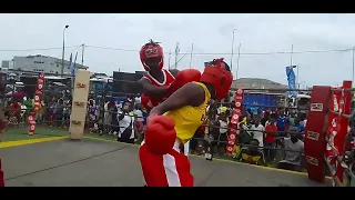 Regina Abbey vs Elizabeth Boakye female fight at Isaac Dogboe boxing clinic
