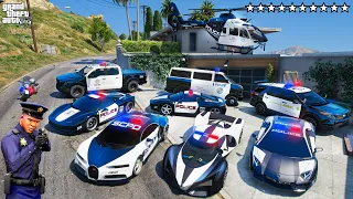 GTA 5 - Stealing SUPER POLICE CARS with Franklin! (Real Life Cars #7)