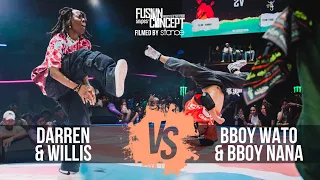 FUSION CONCEPT 2023 - TOP 10 - DARREN & WILLIS VS BBOY WATO & BBOY NANA