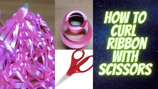 How to curl ribbon with scissors