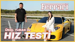 Ünal Turan’ın Ferrariyle Hız yaptık💛 Panikatak Geçirdim🤓