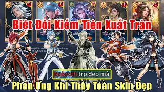 [Gcaothu] Phản ứng team địch khi thấy Biệt Đội Kiếm Tiên toàn skin đẹp - Chưa đánh đã xác định thua