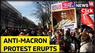 Protesters March Through Paris Against Macron's Pension Reform Plans | Trade Unions Protest In Paris