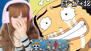 USOPP'S PAST! One Piece Episode 17 & 18 REACTION | OP Anime Reaction [First Time Watching]