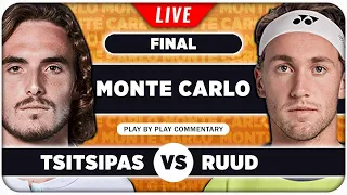 TSITSIPAS vs RUUD • ATP Monte Carlo 2024 Final • LIVE Tennis Play-by-Play Stream