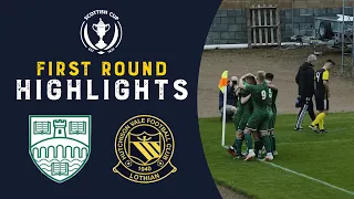 University of Stirling 3-0 Lothian Thistle Hutchison Vale | Highlights | Scottish Cup First Round