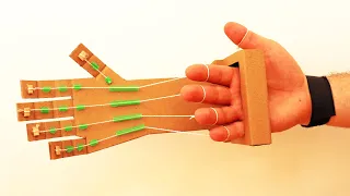 How to make a robotic arm at home from cardboard