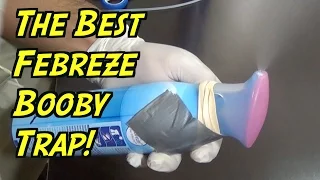 The Ultimate Febreze Booby Trap On Roommate- HOW TO PRANK (Evil Booby Traps) | Nextraker