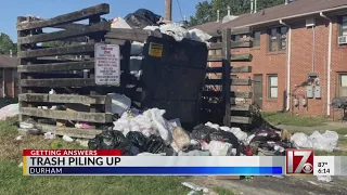 Durham families concerned about overflowing trash at McDougald Terrace
