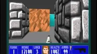 Wolfenstein 3D (100%) Walkthrough (E4M1)