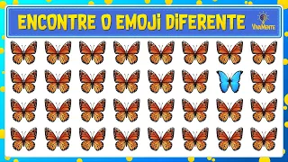 🦋 ENCONTRE O EMOJI DIFERENTE + REPETIDO + OBJETO + 7 ERROS! 💡 VivaMente