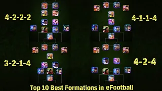 Top 10 Best Formations in eFootball 2024 Mobile 🔥 New Update