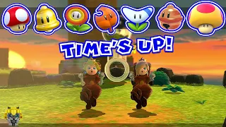 All Character Power-Up Suits Time Up Deaths 所有角色特殊能力超時 - Super Mario 3D World + Bowser's Fury