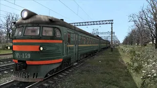 Запуск электропоезда ЭР1 в Train Simulator 2021 (без субтитров)