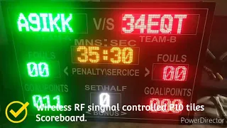 Wireless (Wifi) Nodemcu Esp8266 With P10 Module Multipurpose Scoreboard for different games.