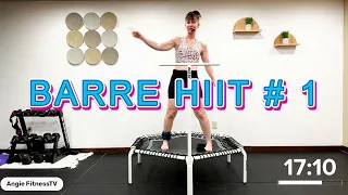 Intermediate Cardio Bounce And Barre Sculpt: High Intensity Interval Training On The ACON Rebounder!