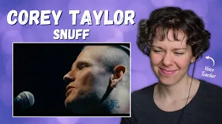 Voice Teacher Reacts to COREY TAYLOR - Snuff (Acoustic)